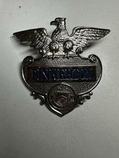 Vintage Pinkerton Detective Agency Uniform Hat Pin Cap Insignia