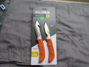 NEW Outdoor Edge Wild-Pair Gut-Hook Skinner & Caping Knife w/ Nylon Sheath WR-1C