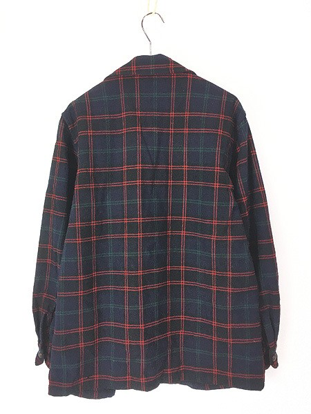 Pendleton 60s Wool Tailored Jacket Black Tartan C… - image 4