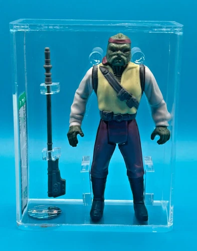 *AFA 80+ NM+ Vintage Star Wars 1985 Kenner Barada POTF Loose Complete Last 17*