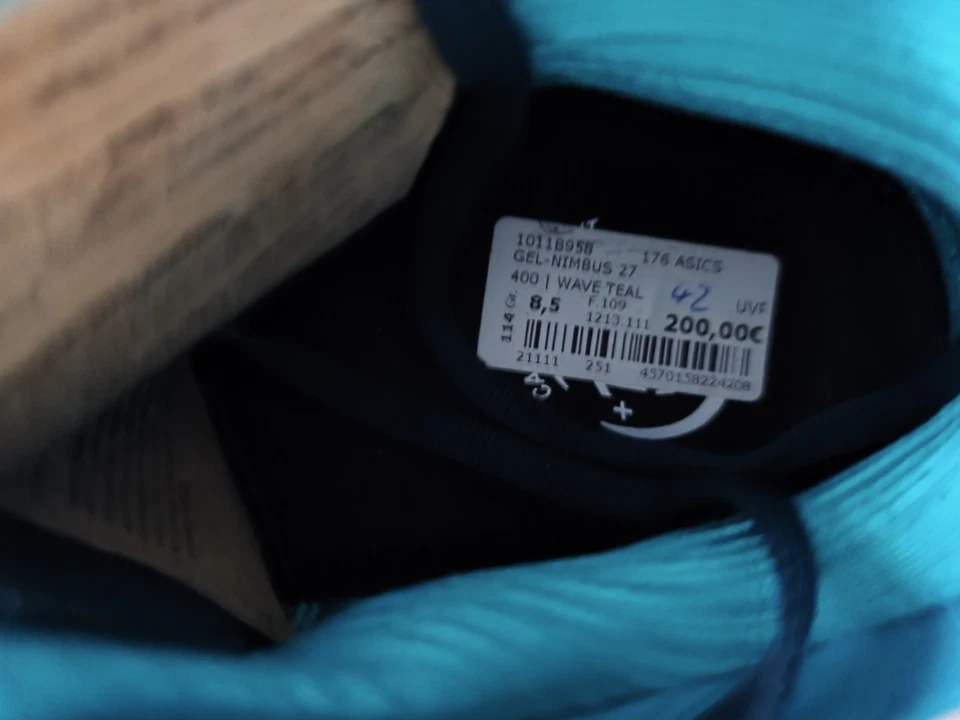 Asics Nimbus 27 Herren Laufschuhe 42 Neu Mit Etikett  - Bild 4 von 4