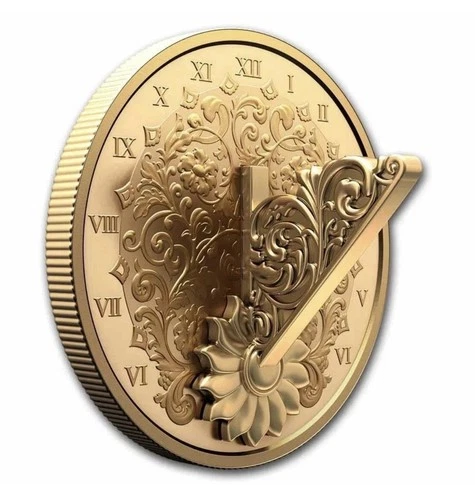2025 Canada The Gilded Sundial 3D 1 oz Silver Proof with Box and COA NEW