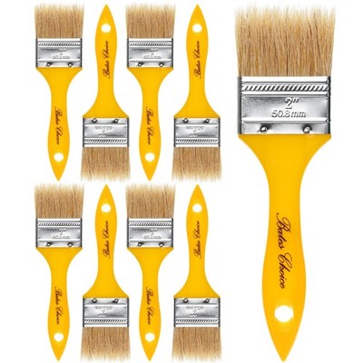 Bates- Chip Paint Brushes, 2 Inch, 9 Pack, Plastic Handle Brush, 2 inch 