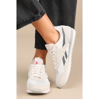 NWT Reebok Classic AZ Chalk and Grey Suede Leather Sneakers 7.5 EURO 38