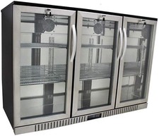 Procool Refrigeration 3-door Glass Front Back Bar Beverage Cooler