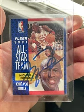 🔥 1991 Fleer #211 Michael Jordan Authentic Auto Signed Card! COA! 🔥 
