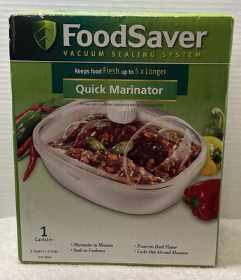 #ad New Quick Marinator Food Saver Vacuum Sealing System 2Qt 1 Canister T020 000600 $20.66
