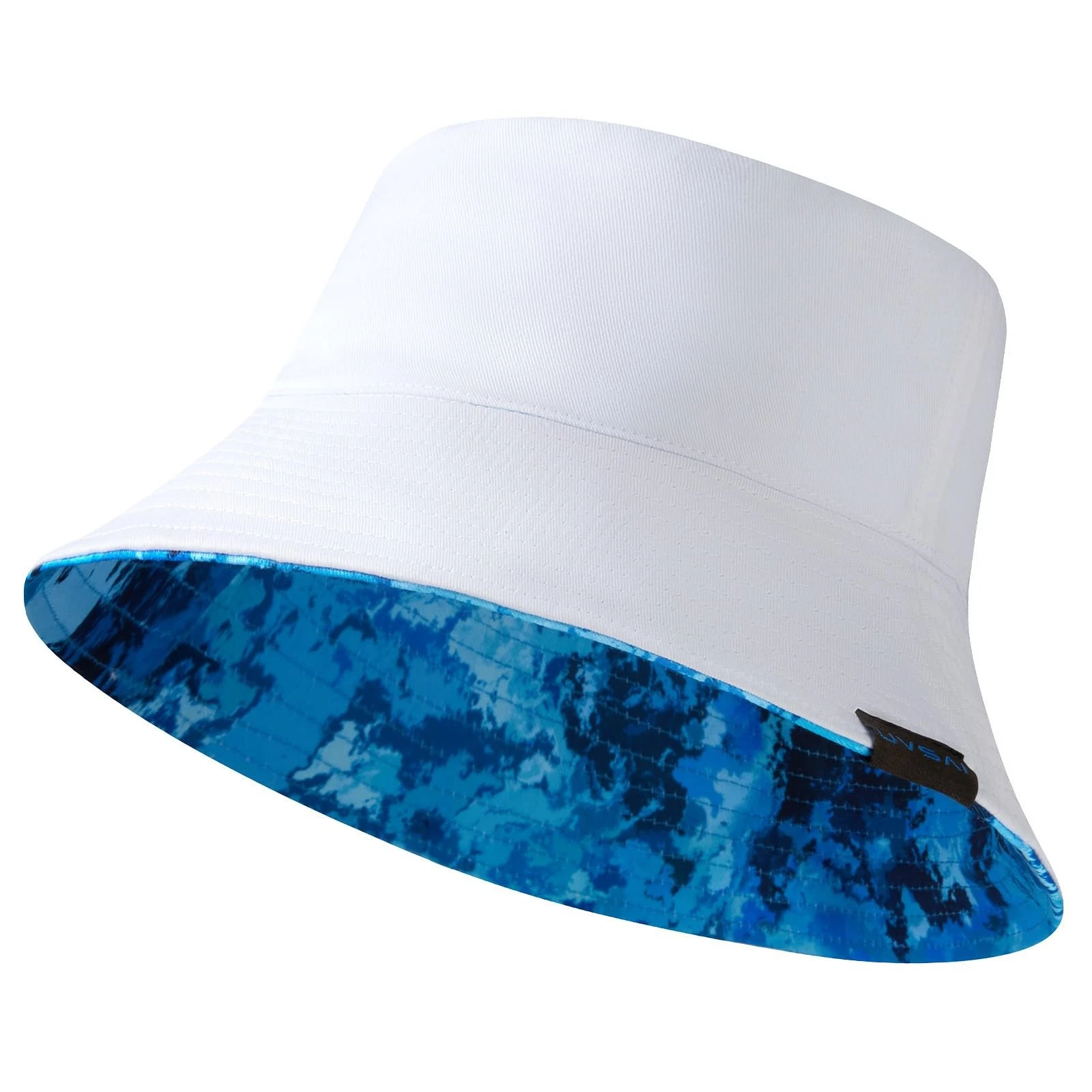 UPF 50+ Reversible Foldable Sun Bucket Hat for Hiking Fishing Beach Safari Me...