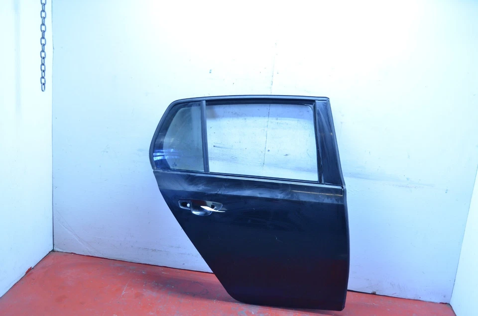 10-14 VOLKSWAGEN GOLF PUERTA TRASERA DERECHA PASAJERO CARCASA NEGRO OEM Foto 2 de 4