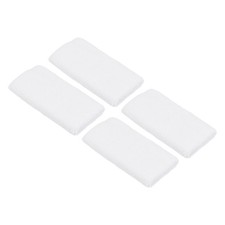 4stk Sport Armbänder 8x15cm Baumwolle Frottee Stoff Saugfähiges SchweißbandWeiß