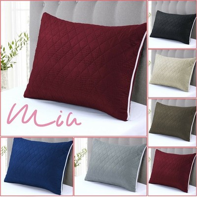 Gesteppte Kissen 2x 4x 6x Pack Hotel Qualität Hüpfkissen Hüllen 29x19''