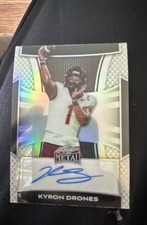 2025 Leaf Metal - Autographs Kyron Drones #BA-KD1 Silver Mojo AU, RC)