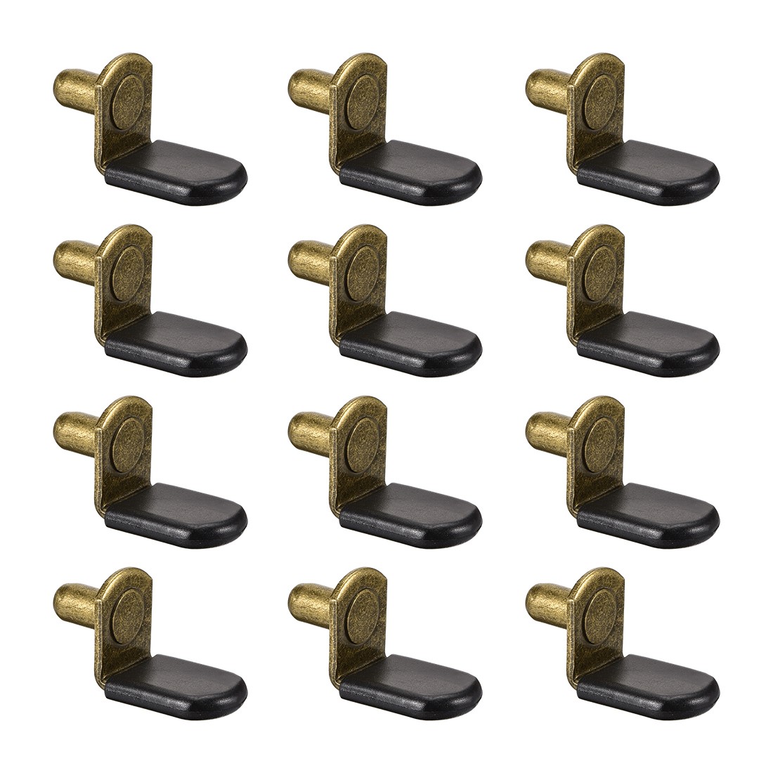 20pcs 6mm Shelf Support Peg for Kitchen L-Shaped Support Shelf Pegs Bronze