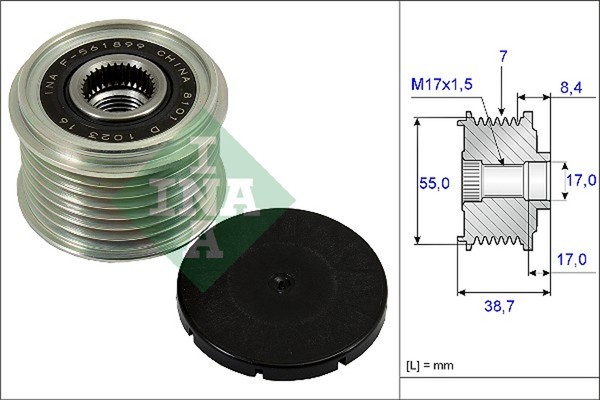 Schaeffler INA Generatorfreilauf 535 0239 10 FüR Infiniti Nissan Qashqai V9X FX-image