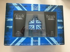 Image of FCUK Rebel for Him Gift Set 100ml EDT, 200ml Shower Gel, 200ml Aftershave Balm