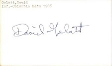 Dave Gelatt Signed 3x5 Index Card Cut Mets Autograph Den