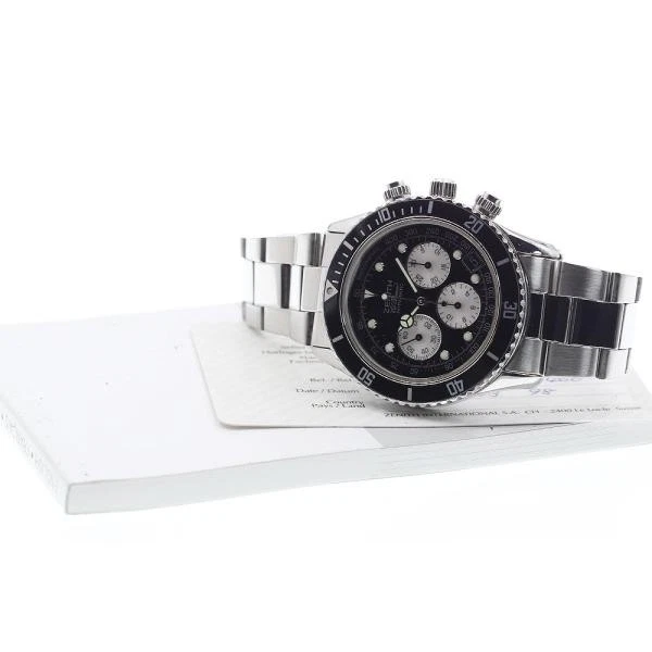 Zenith — Zenith El Primero De Luca 02.2310.400 40mm SS Black Dial Automatic Watch #C1765