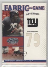 2007 Leaf Certified Materials Jersey Number 38/79 Rosey Brown #FOG-141 HOF a8r