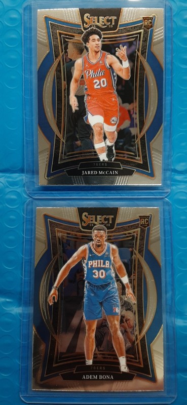 JARED MCCAIN 2024-25 PANINI SELECT CONCOURSE RC ROOKIE #82 & ADEM BONA RC #97