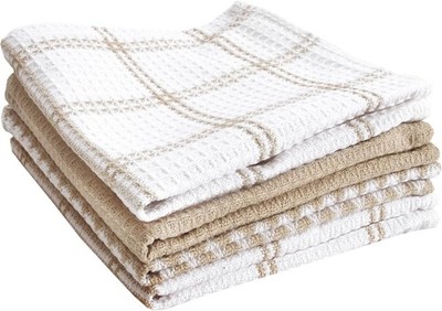 Premium Waffle Dish Cloths Highly Absorbent Super Soft Long Lasting 100% Cotton