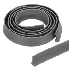 118 Inch Collapsible Shower Threshold Water Guard Gray 1.2" x 0.6"