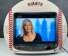 Hannspree 9.6" LCD SF Giants MLB Collectible Baseball TV -WORKS