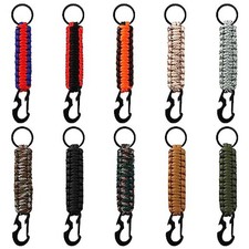 Jipaziy 10 Pcs Paracord Keychain With Carabiner Clips, Lanyard Paracor