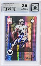 Drew Brees Auto Signed 2001 Donruss Elite RC 102 BGS 8.5 Sig 10 #303/500 Beckett