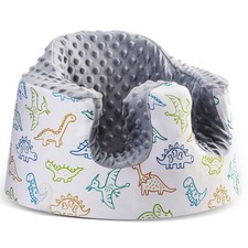 Seat Cover Compatible with Bumbo and Nuby Seat, Gray Dinosaur
