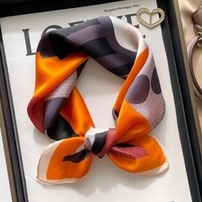 NEW Mulberry Silk 20'' Small Square Scarf Women Vintage Neckerchief Wrap