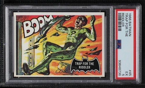1966 Topps Batman Black Bat Trap For The Riddler #45 PSA 5 i1f | eBay