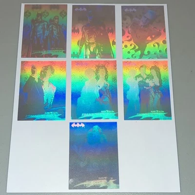 Fleer 1995 Fleer 95 Ultra Batman Forever Hologram Insert Card Lot (7) - Photo 1/4