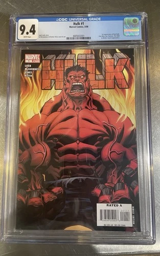 HULK  #1 (MARVEL 2008)  1st app RED HULK - Iron Man - She-Hulk - CGC 9.4