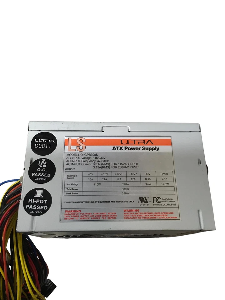 ULTRA LS ATX POWER SUPPLY GPB300S, 300W - Image 3 of 4