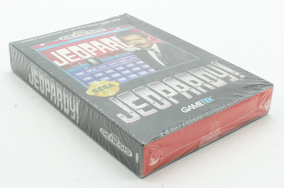 Jeopardy (Cardboard Box) Sega Genesis - Sealed V-Overlap - 1992 - Image 3 of 4
