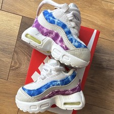 Nike Air Max Baskets 95 TD EU 17 multicolore blanc bleu violet jaune