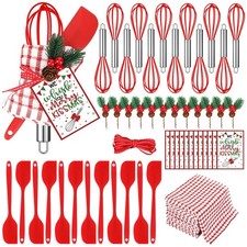 60pcs/12sets Christmas Whisk Spatula Baking Gift Sets Include Silicone Spatul...