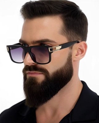 MEN SQUARE DESIGNER SHADES RETRO GOLD RAPPER CLASSIC RETRO LUXURY MODEL EYEWEAR