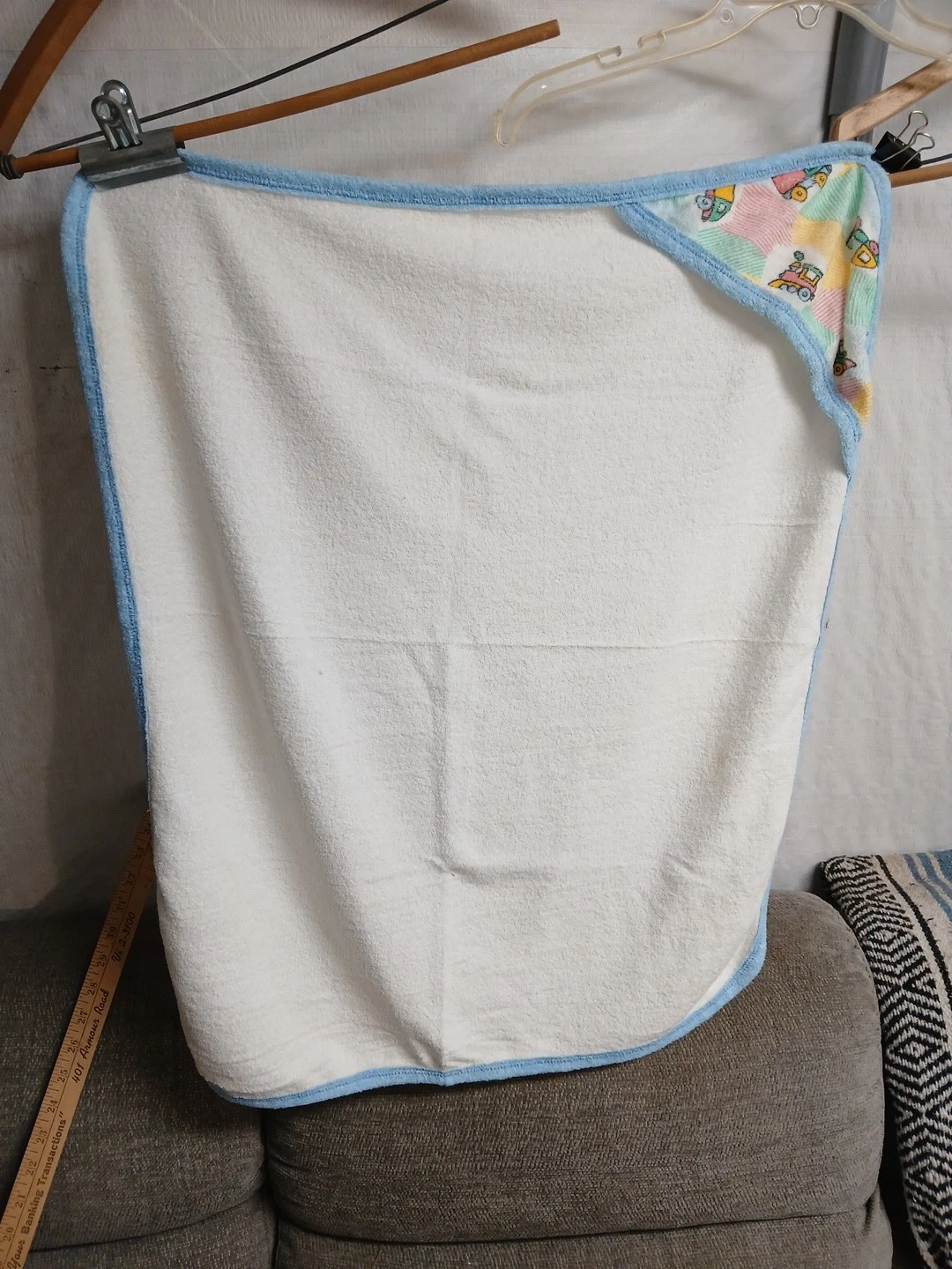 Vintage 80s 90s Gerber Baby Hooded Bath Towel 100% Cotton Trains Auto
Opens in a new window or tab