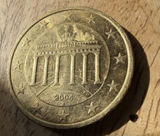 50 Euro Cent Coin 2004. Berlin Euro Coin Beautiful Piece