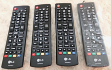 LG AKB75095376 Black Remote Control 6.5" AAA Battery Powered 2 Lot of 4