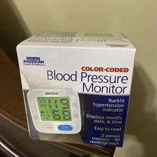 New  North American Health + Wellness Blood Pressure Monitor