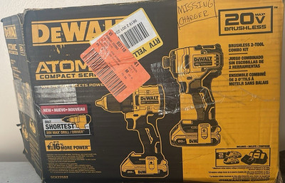 DEWALT ATOMIC 20V MAX Brushless 2-Tool Combo Kit 2 Li-Ion DCK225D2 No Charger