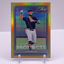 2022 Panini Three And Two Luis Matos Gold Prospects 11/12 RC 