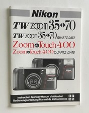Nikon TW Zoom 35-70/TW Zoom 35-70QD/Zoom 400/Zoom Touch 400QD Instruction Manual