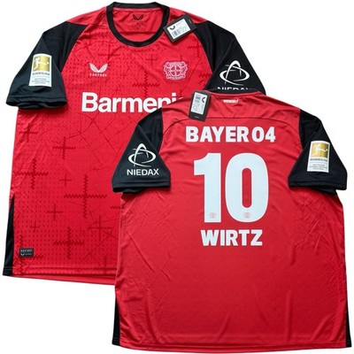2024/25 Bayer Leverkusen Home Jersey #10 Wirtz 4XL Castore Soccer Bundesliga kit