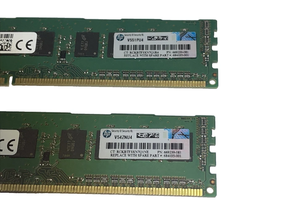 16GB (2x 8GB)  Micron HP:684035-001, 669239-081 2Rx8 PC3L-12800E ECC RAM - Bild 3 von 4
