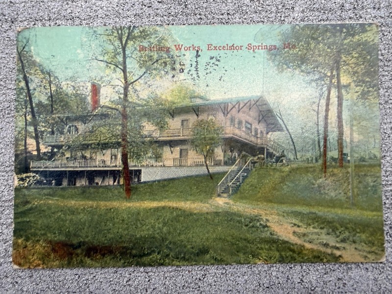 Excelsior Springs Missouri MO Bottling Works Historical Antique Postcard 1912