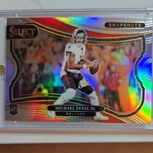 Panini 2024 Select Football Michael Penix Jr. Falcons Rookie Prizm Snapshots #13