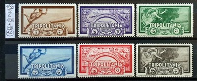 ITALY KINGDOM 1935 TRIPOLITANIA ZEPPELIN CRUISE NEW - 6 STAMPS NEW*